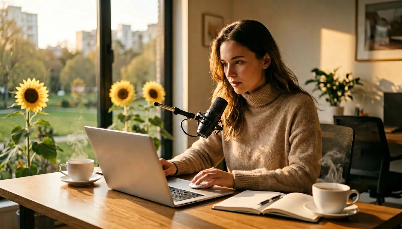 Creator preparing a short social media video concept with Wan 2.5